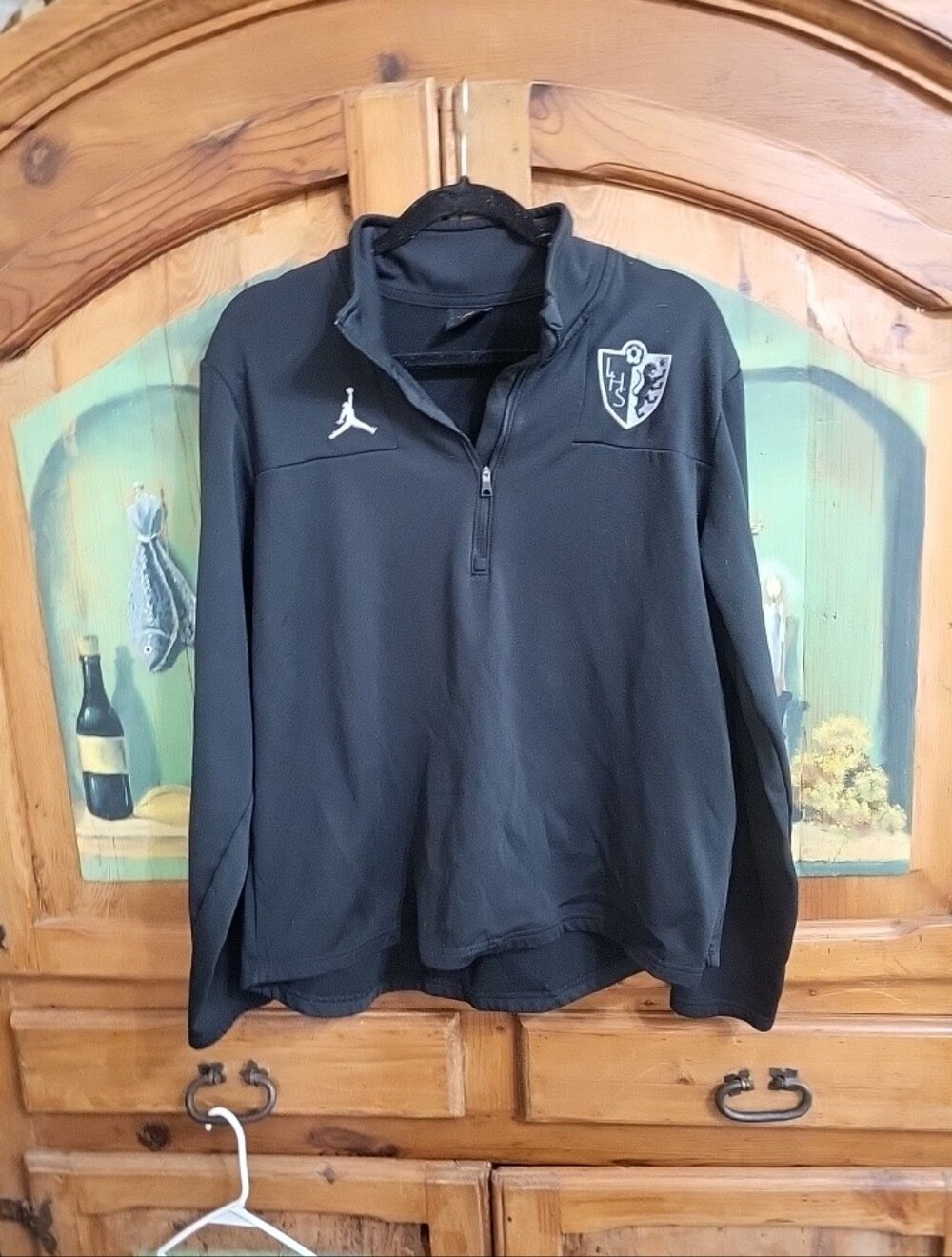Jordan Brand Black Quarter-Zip Performance Pullover